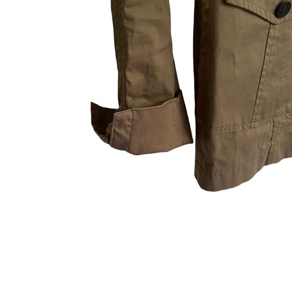 RIANI Cotton Military Army Jacket Green Black 2 - Picture 2 of 8